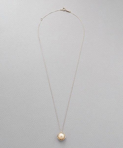 BLOOM（ブルーム） ネックレス 6月誕生石 K10 イエローゴールド あこや