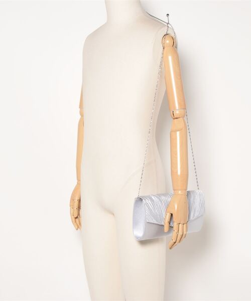 シルバー スマイルマーク クラッチバッグ