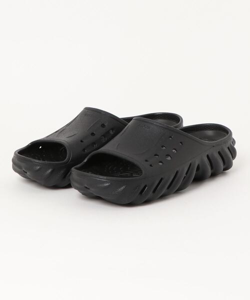 汚れ確認用 楽天市場】crocs ECHO SLIDE BLACK 208170-001 クロックス