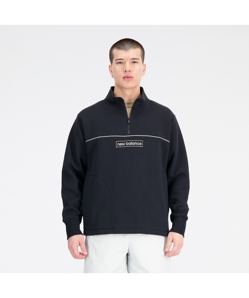 MUSINSA STANDARD MEN'S_フリースハーフジップアップ_3色 New Balance Essentials Winter 裏起毛フリースハーフジップ