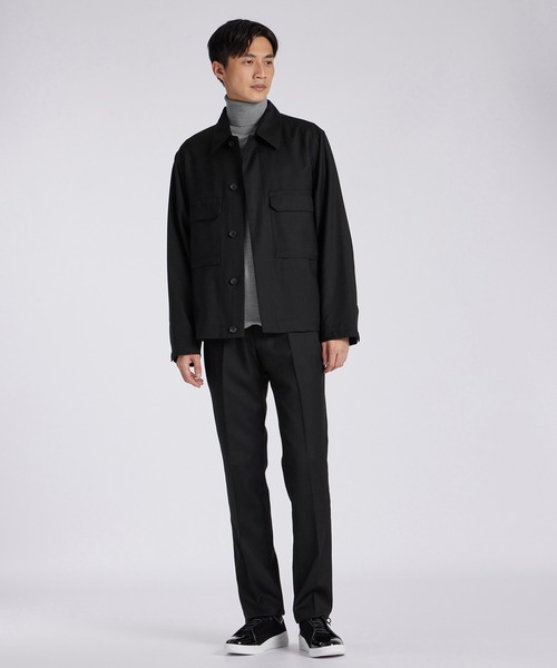 LANVIN COLLECTION ブルゾン アウター WOOL FLANNEL SHIRT BLOUSON 