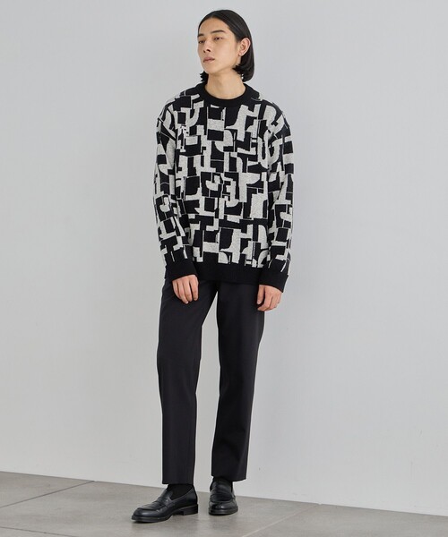 UNITED TOKYO ニット GEOMETRIC クルーネックニット メンズ UNITED TOKYO セーター ニット GEOMETRIC クルーネックニット