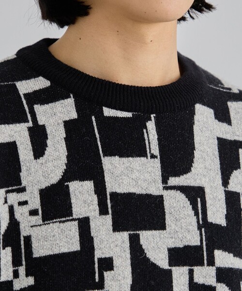 UNITED TOKYO ニット GEOMETRIC クルーネックニット メンズ UNITED TOKYO セーター ニット GEOMETRIC クルーネックニット