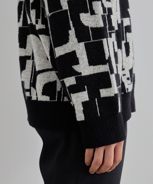 UNITED TOKYO セーター ニット GEOMETRIC クルーネックニット