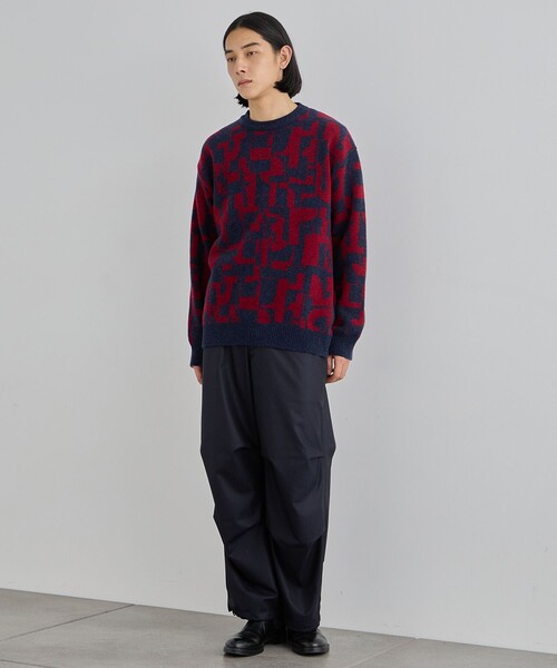 UNITED TOKYO ニット GEOMETRIC クルーネックニット メンズ UNITED TOKYO セーター ニット GEOMETRIC クルーネックニット