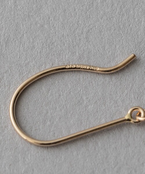 ete bijoux（エテ ビジュー） ピアス 「トーン」 K18RBG ブラウン