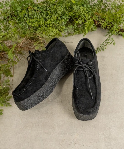 デッキシューズ モカシン ボリュームモカシンシューズ レディース