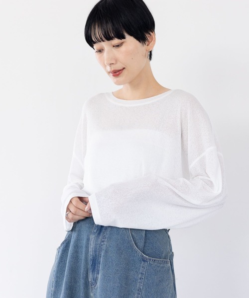 LEPSIM（レプシィム） tシャツ シアーメランジロンT 104246 レディース