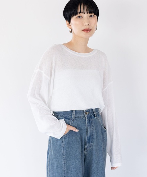 LEPSIM（レプシィム） tシャツ シアーメランジロンT 104246 レディース
