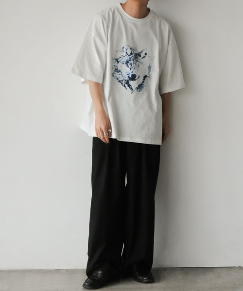 オーバーサイズ黒Tシャツ グラフィックプリント Nilway（ニルウェイ） tシャツ グラフィックプリントオーバーサイズ