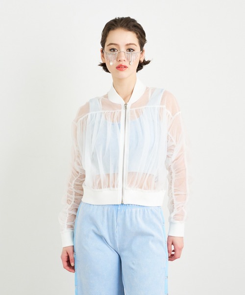 ANAYI チュールレイヤードギャザーブルゾン 38 チュールティアードギャザー スカート | ANAYI/アナイ | 三越伊勢丹