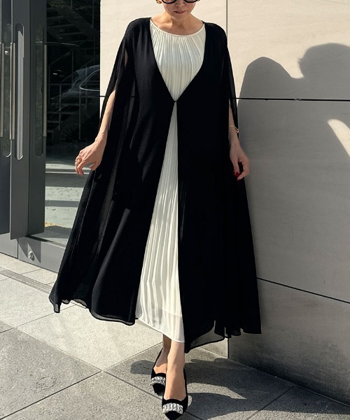ワンピース 2wayケープレイヤードワンピース : ZOZOTOWN Yahoo!店