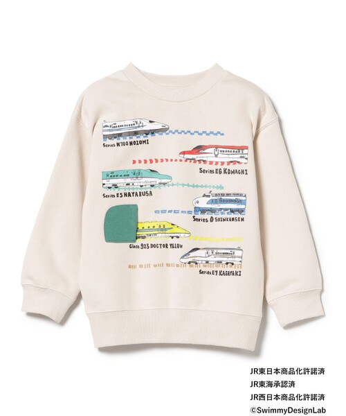 BEAMS mini トレーナー オールスター トレイン スウェット