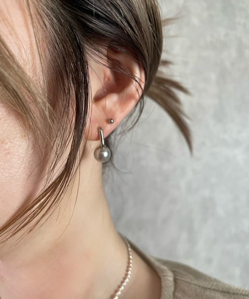 HYSFORM シルバー ピアス H.TOKYO ピアス × mimi /シルバーパールピアス レディース : ZOZOTOWN