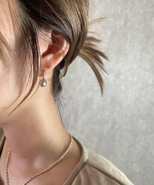 H.TOKYO パール ピアス × mimi /シルバーパールピアス レディース