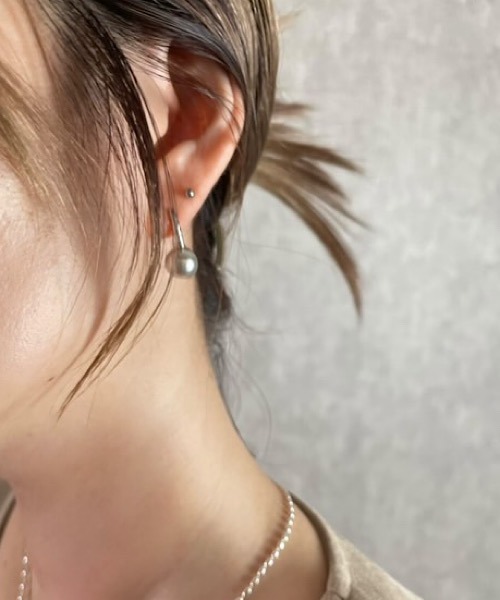 H.TOKYO パール ピアス × mimi /シルバーパールピアス レディース