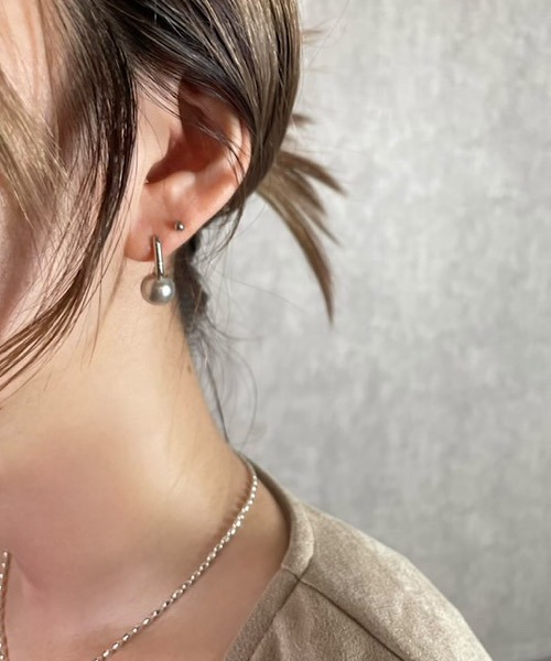 H.TOKYO ピアス × mimi /シルバーパールピアス レディース : ZOZOTOWN