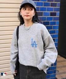 FREAK'S STORE ニット セーター MLBジャカードロゴニット