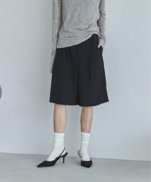 feepur マルチサイズ パンツ センタープレスタックハーフパンツ  