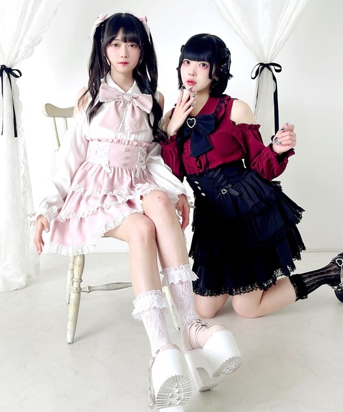 OBLI オブリ オフショルリボンブラウス オーガンジーリボンオフショルブラウス｜INGNI(イング) 公式通販