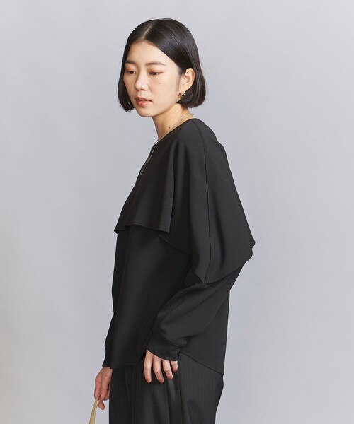 tシャツ 「WEB限定 Wardrobe DAILY MINIMAL」ケープフリル レイヤーカットソー レディース BEAUTY＆YOUTH UNITED ARROWS tシャツ 「WEB限定 Wardrobe DAILY