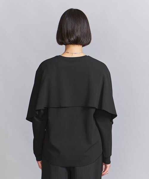 tシャツ 「WEB限定 Wardrobe DAILY MINIMAL」ケープフリル レイヤーカットソー レディース BEAUTY＆YOUTH UNITED ARROWS tシャツ 「WEB限定 Wardrobe DAILY