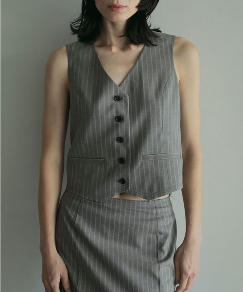 アンヌーク　ベスト ジレ Compact Cutoff Vest anuke ベスト ジレ Compact Cutoff Vest レディース : ZOZOTOWN
