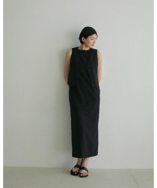 anuke ベスト ジレ Compact Cutoff Vest レディース : ZOZOTOWN