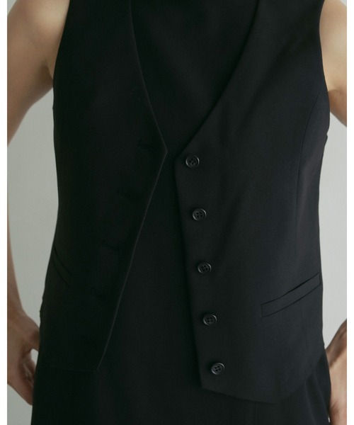anuke ベスト ジレ Compact Cutoff Vest レディース : ZOZOTOWN