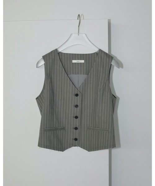 anuke ベスト ジレ Compact Cutoff Vest レディース : ZOZOTOWN