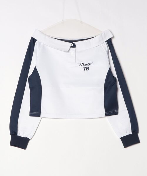 tシャツ off shoulder succer shirts レディース