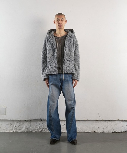 パンツ NVRFRGT 3D Twisted Wide Leg Jeans 3D TWISTED WIDE LEG JEANS（デニムパンツ）｜NVRFRGT（ネヴァー