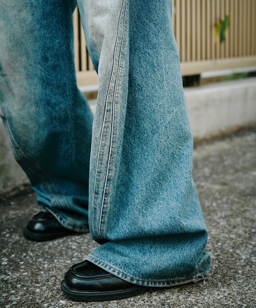 NVRFRGT ジーンズ 3D TWISTED WIDE LEG JEANS メンズ : ZOZOTOWN