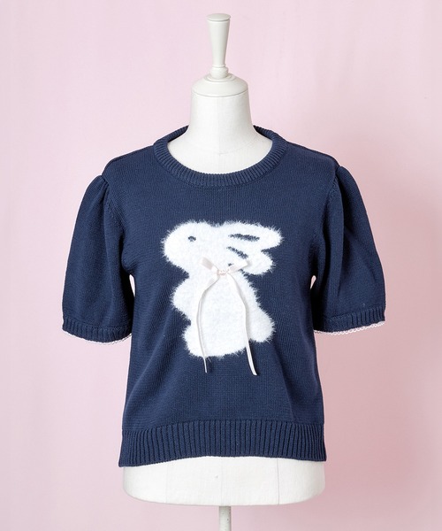 Lolime by mellfy memory ニット セーター FANCY BUNNY ニットトップス