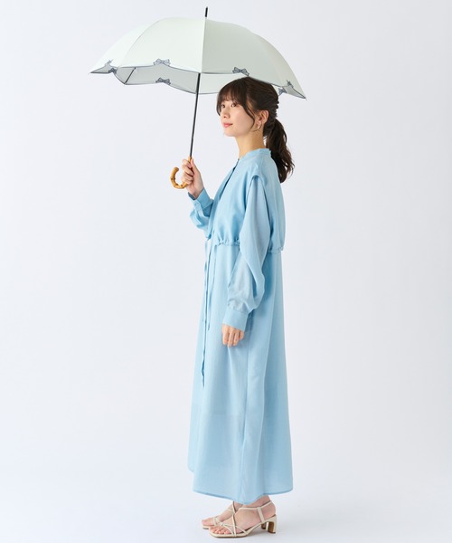 estaa（エスタ） 傘 遮光 晴雨兼用 日傘 ”リボンスカラ” レディース