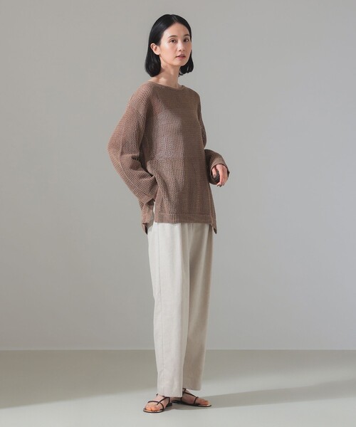 Demi-Luxe BEAMS ニット セーター ギマコットン ロングスリーブ