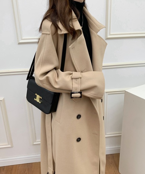 「ABITOKYO」 チェスターコート FREE ブルー レディース_画像4