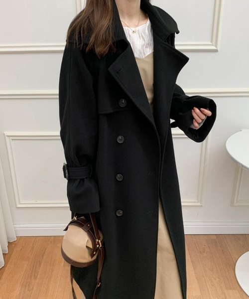 「ABITOKYO」 チェスターコート FREE ブルー レディース_画像5