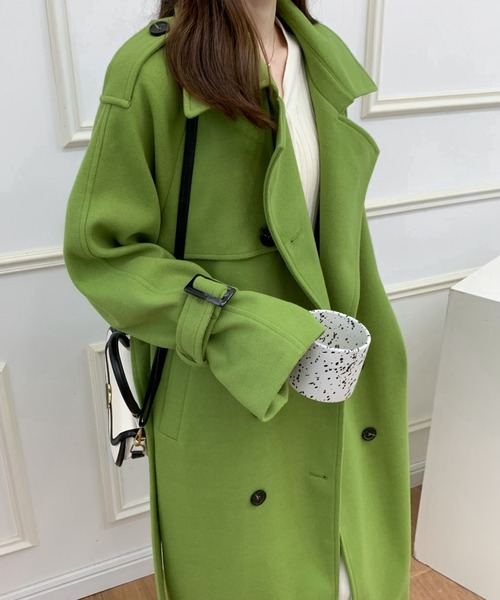 「ABITOKYO」 チェスターコート FREE ブルー レディース_画像7