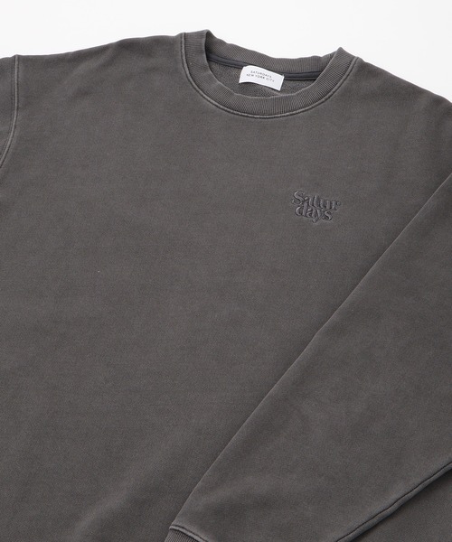 Saturdays NYC トレーナー スウェット Pigmentdyed Sweatshirt