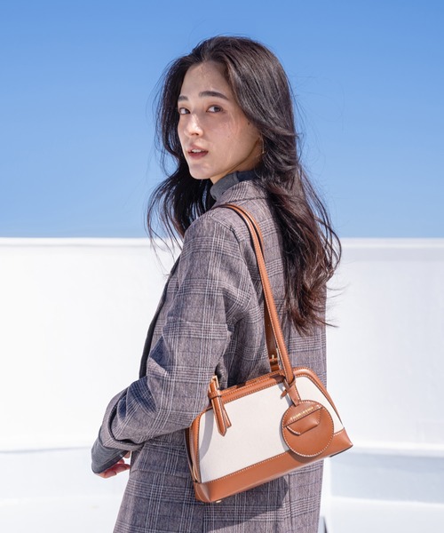 CHARLES & KEITH エノラロンゲイティッドハンドルバッグ CHARLES ＆ KEITH トートバッグ Enola エノラ キャンバス