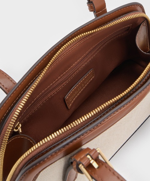 CHARLES ＆ KEITH トートバッグ Enola エノラ キャンバス