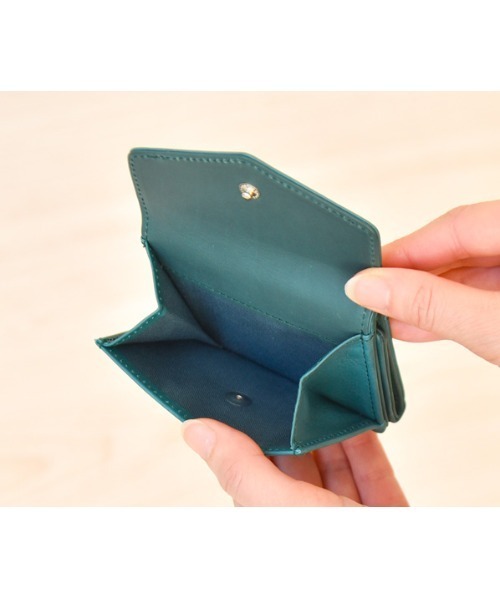 genten 三つ折り財布 未使用 genten（ゲンテン） 財布 ピア ボックス3つ折り財布 レディース