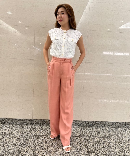 ピンキー＆ダイアン（PINKY&DIANNE）/◆スリムベルト付きワイドパンツ PINKY&DIANNE（ピンキー アンド ダイアン） パンツ スリムベルト付き