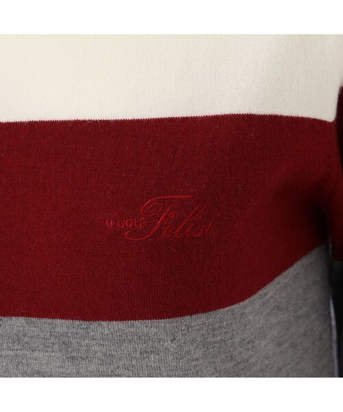 ニット セーター レディース｜Felisi Golf（フェリージ ゴルフ）WS MERINO STRIPE KNIT レディースの画像