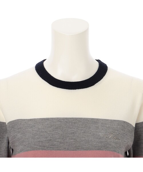 ニット セーター レディース｜Felisi Golf（フェリージ ゴルフ）WS MERINO STRIPE KNIT レディースの画像