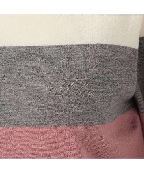 ニット セーター レディース｜Felisi Golf（フェリージ ゴルフ）WS MERINO STRIPE KNIT レディースの画像