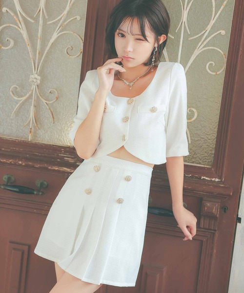 Tika（ティカ） セットアップ キャバドレス セットアップ 五分袖