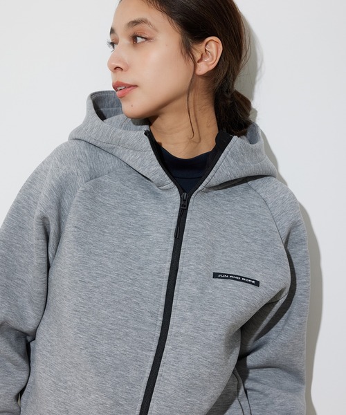 JUN&ROPE'（ジュンアンドロペ） パーカー ダンボールニットフルジップ