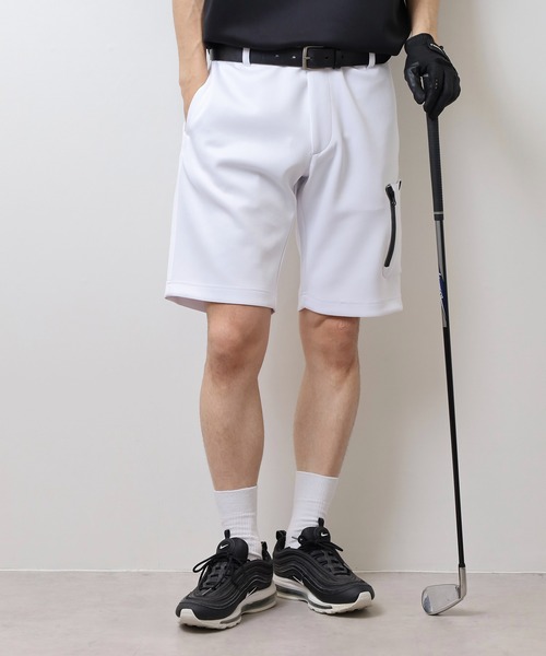 STELLA77GOLF パンツ 蛍光カラーゴルフショートパンツ メンズ